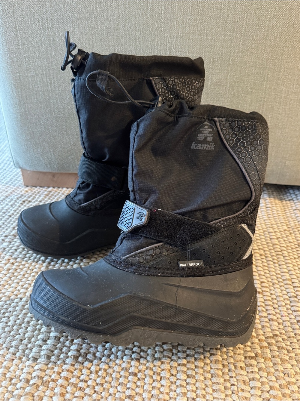 Black Kamik Waterproof Snowboot Size 1